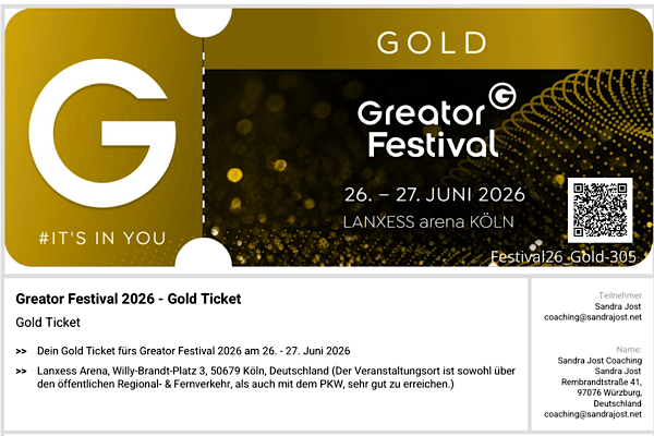 greater Festival 2026 Ticket - Vorfreude ist alles