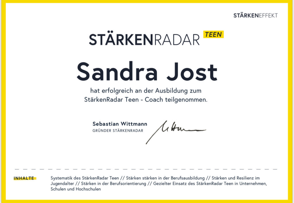 Stärkencoach Teen Sandra Jost