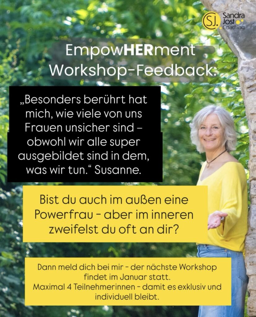 Empowerment Workshop Sandra Jost Feedback